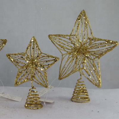 China High Quality Decoration Tree Metal Christmas Star Snowflake Stunning Ornament for sale