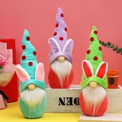 China Cute Non-woven Rabbit Stuffed Plush Toy Rabbit Toy Stuffed Toy For Easter Decoration Stuffed Easter Bunny for sale