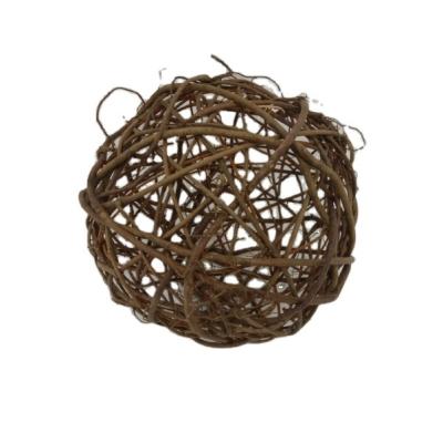 China 4 Inch Rattan 6 Inch 10CM Ball Interlocking Natural Vine Ball Rattan Twig Balls Vine 4 Inch for sale