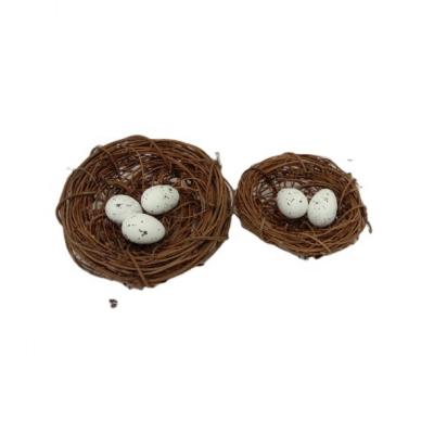 China 18164 Breathable (N) Newcomers Garden Decoration Rattan Bird Nest Handmade Bird House for sale