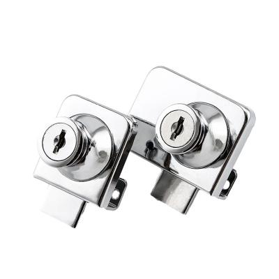 China Easy Installation 407 409 Furniture Cabinet Drawer Lock Zinc Alloy Cabinet Lock In Furniture Glass Lock for sale