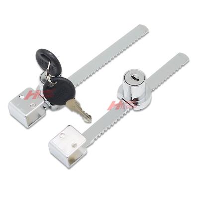 China Easy Installation 318/328 Furniture Furniture Slide Lock Cabinet Lock Zinc Alloy Glass Drawer Safety for sale