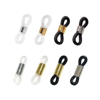 China Fashion Wholesale Anti-Slip Glasses Sunglasses Chain Ends Retainer Connector Holder Rubber Ring for sale