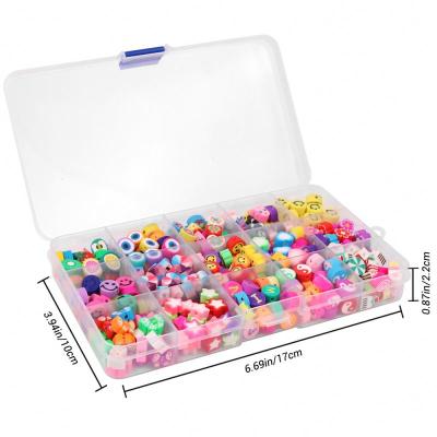 China DIY Amazon 15 Slots 300 Pcs Patterned Polymer Clay Beads Sets For DIY Jewelry Making for sale