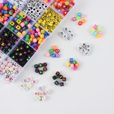 China Mixed Beads 15 Grid Acrylic Letter Beads Box Alphabet Bead For Jewelry Making for sale