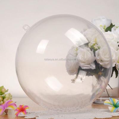 China Plastic Balls Hollow Balls Factory Supply 4-40cm Transparent Plastic Open Balls High Quality Plastic Big Ball-30CM Plastic Open Balls Direct Selling Big Balls for sale