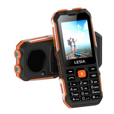 China Support ODM 2.4 Inch 2450mah Big Battery Rugged Cell Phones 2g Gsm 3 Sim Or 2 Sim Cell Phone for sale