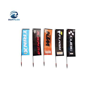 China Exhibition /Event /Promotion Outdoor Professional Wholesale Flagpole Feather Double Side Roadside Rectangle Kit Banner Outdoor Beach Flag for sale