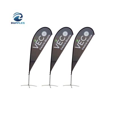 China Outdoor Advertising /Event /Promotion Outdoor New Product Exhibition Display Stand Popular Custom Tear Drop Flags Flying Beach Flags for sale