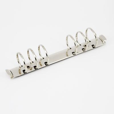 China Mental custom loose leaf clips ring a7-binder metal binder clip a6 a5 binder with 6 rings for sale