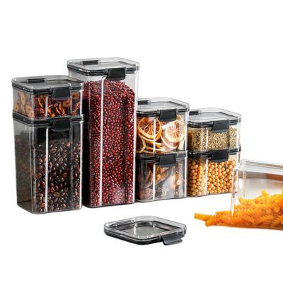 China Food Grade Microwavable Transparent Refrigerator Plastic Glass Containers For Food Storage for sale