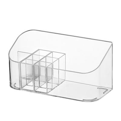 China China Clear Wholesale Makeup Organizer Case Rectangle Display Cosmetic Stocked Cosmetic Organizer for sale