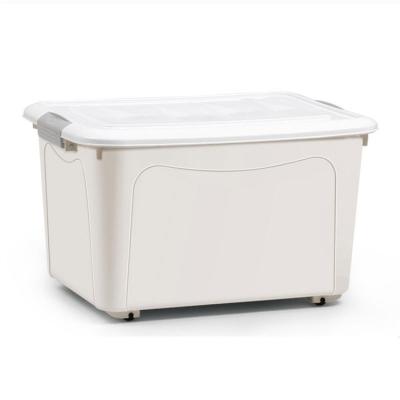 China 2023 Sustainable Top Selling Plastic Storage Container For Clothes And Toys Storage Box With Lid Plastic for sale