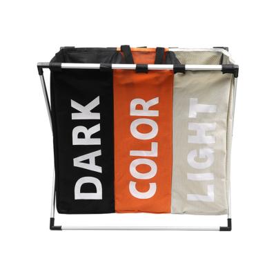 China Durable Natural Laundry Sorter Container Clothes Storage Basket For Household Dirty Clothes for sale