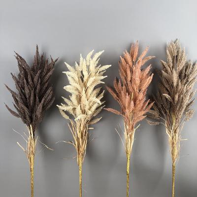 China Europe Retro Simulation Wheat Plant Wedding Reed Flower Foxtail Dried Flower Arrangement Drying Simulation for sale