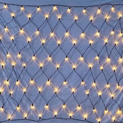 China Flower Design 220V 2 x1.7m Outdoor Net String LED RGB Color Solar Fairy Lights String for sale