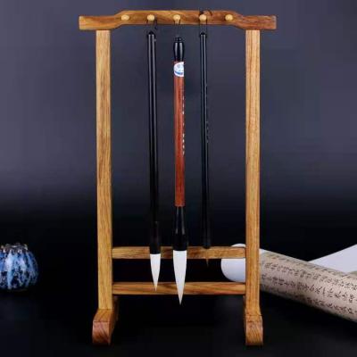 China Wood Pen Holder Wooden Pen Holder Rosewood Brush Pen Holder for sale