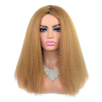 China Spring Curl Women's Cosplay Wig #613 Hair Natural Blonde Black Curly Synthetic Wigs Female for sale