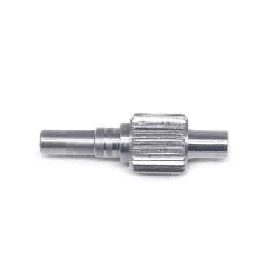 China Factory Precision CNC Machining Spline Shaft Stainless Steel Transmission Spur Gear Shafts for sale