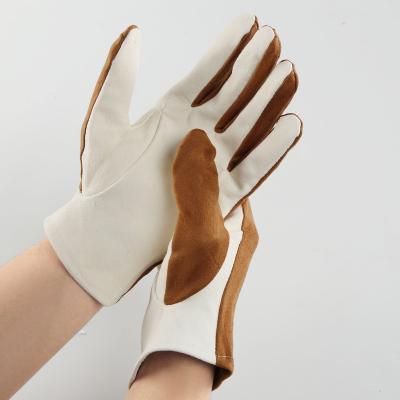 China Industrial Work Made in China Pattern Microfiber Fashionable Full Leather Jewelery Mitt Protective Gloves Hand Gloves for sale