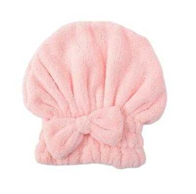 China China Sale QUICK DRY Hair Towel Wash Princess Shower Hat Hair Towel Wraps Skin-Friendly For Women for sale