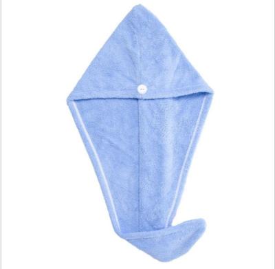 China Factory Wholesale Price Hair Dryer Towels Women's Custom Quick Dry Hair Turban Hair Triangle Trendy Shower Hat for sale