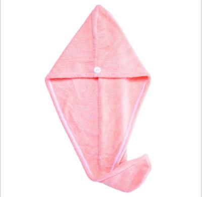 China Wholesale QUICK DRY Cellulose Superfine Color Hair Drying Towel Triangular Soft Microfiber Shower Cap Hair Towel Soft Absorbent Wrap for sale