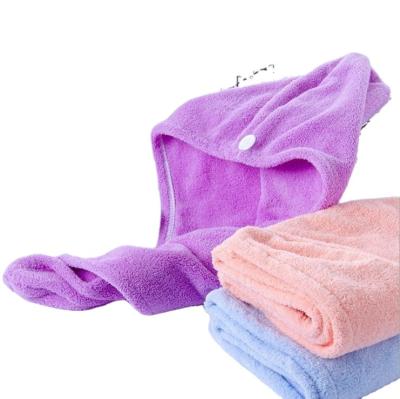 China High Quality QUICK DRY Thick Microfiber Thick Quick Dry Wrap Hair Towel Hair Dryer Viable Shower Turban Towel For Women for sale