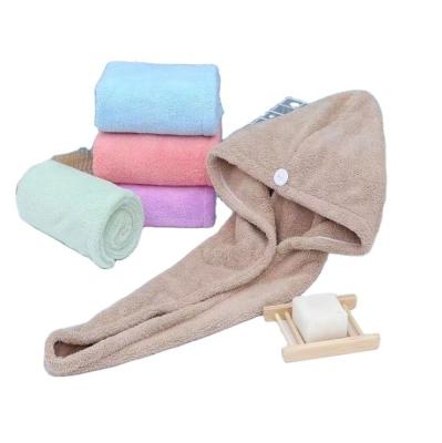 China Custom Made QUICK DRY Custom Made Soft Microfiber Hair Drying Hair Wrap Microfiber Hair Towels Spa Women With Logo for sale