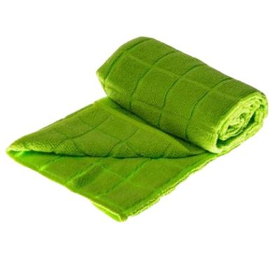 China Viable Manufacturer Supply Washable Paper Towel Microfiber Warp Towels Warp Grid Microfiber Knitting Cleaning Cloth For Household for sale