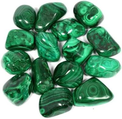 China China natural healing malachite crystal crystals tumble stone wholesale gemstoneTumbled stone agate malachite tumble for fengshui for sale