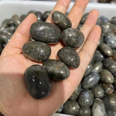 China China wholesale pyrite agate stone pyrite crystal agate tumbled pyrite stone mix with agate tumbled stone for sale