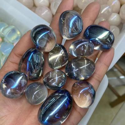 China China Variety Wholesale Super Blue Crystal Tumble System All Blue Tumble For Healing Reiki bluk energetic gemstone use tumbled stone for sale