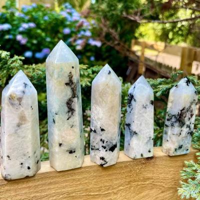 China Europe& Wholesale Blue USA Moonstone Tower Light Stone, Crystal Tower, Seeing Moonstone for sale