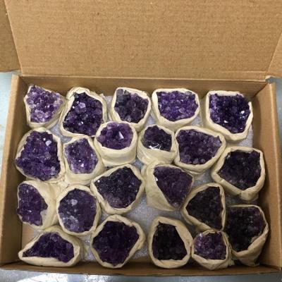 China Europe High Quality Wholesale Amethyst Crystals Group Raw Amethyst Amethyst Crystal Group for sale