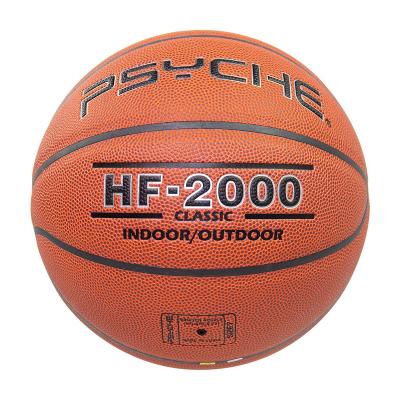 China Customized basketball with your size 7/29.5, PU logo hygroscopic indoor outdoor to train HF-7008 for sale