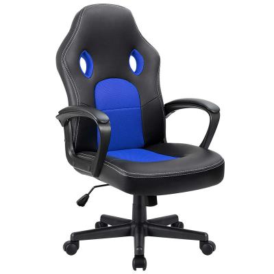 China Blue (Size) Silla Gamer High Quality Synthetic Leather Gaming Chair Adjustable Gamer Leather Gaming Chair for sale