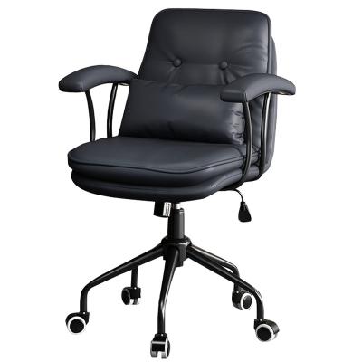 China 2021 Modern Design Computer Chair Home Office Office Chair Black Cloth Executive Rotating Chair for sale