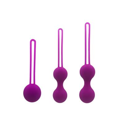 China Amazon Seller Medical Grade Silicone Soft Kegel Balls Set Kegel Exerciser Vibrator For Women for sale