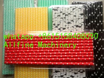 China China Biodegradable Paper Straws Making Machine multi cutters full automatic small paper tubes colorful for sale