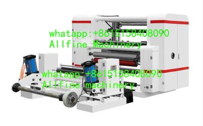 China Drinking paper straw slitting machine narrow slip paper roll center drum surface rewinding winding machiniery for sale