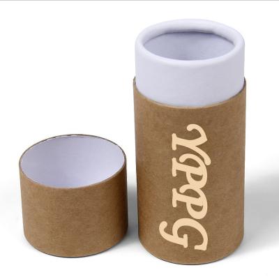 China Recyclable Brown Kraft Cardboard Cylinder Paper Tube Packaging for sale