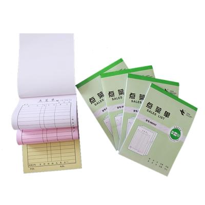 China Good price& Quality Yulu Supply Duplicate or Triplicate NCR Customs Invoice Paper Direct Carbonless Receipt Book for sale