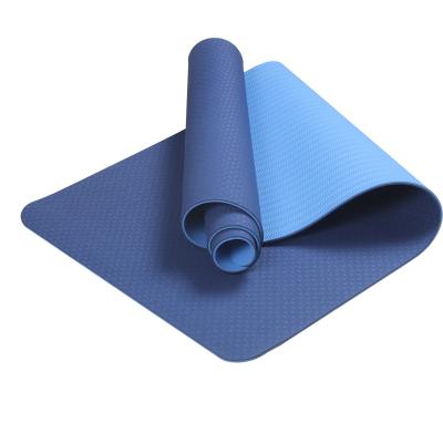 China China Durable Low Price Custom Large Double Blue Colors Exercise Tape Yoga Mat Machine Tape 6mm Custom Yoga Mat for sale