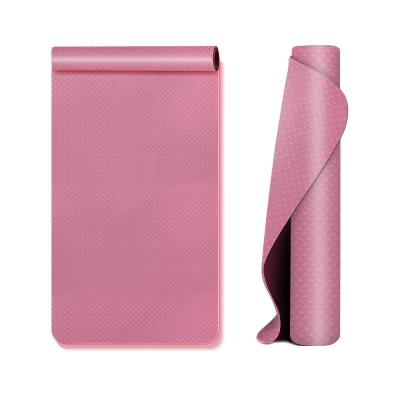 China Eco Durable Custom Cheap Color Tape Fitness Fordable Yoga Mat for sale