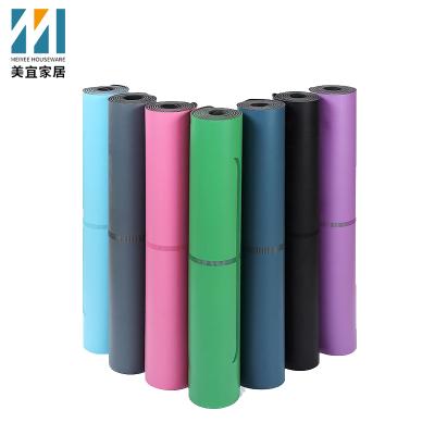 China Manufacturer durable custom eco-leather high quality fitness waistline hot sale logo yoga mat for sale