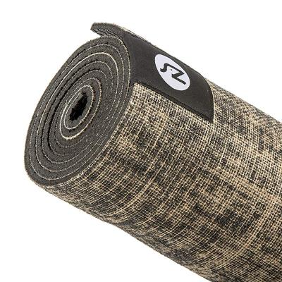 China Exercise Wholesale Eco-Friendly Yoga Mat Natural Rubber Jute Yoga Mat Natural Rubber Canvas Yoga Mat for sale