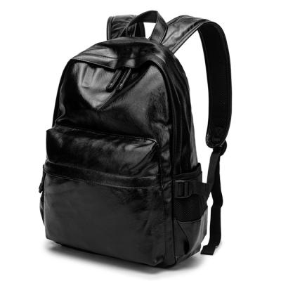 China School Backpack China Suppliers 2020 New Products Fashion Black School Backpack Bag High Quality Soft PU Leather Travel Backpack for sale