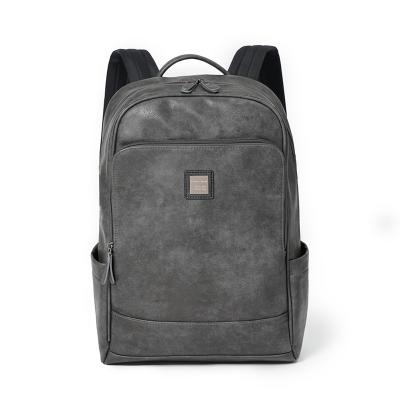 China Waterproof 2021 Fashion Korean Customs Leather Laptop Backpacks Business Computer Backpack Men Waterproof Sports Bag Rucksack for sale