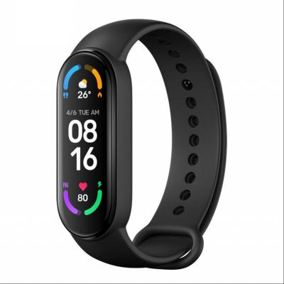 China Rate Blue Smart Tooth Heart Tracker Fitness Miband 6 Oxygen Blood Alarm MI Band 6 Waterproof Smart BraceletAMOLED Band for sale